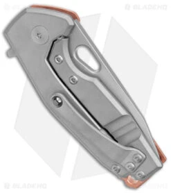 Fox Knives Vox Suru Frame Lock Knife Copper (2.3" Acid Stonewash 20CV) Limited -Fox Knives Fox Knives Vox Suru FL Copper Acid SW BHQ 121563 jr side