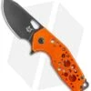 Fox Knives Vox Suru Frame Lock Flipper Knife Orange (2.3" Black Stonewash)