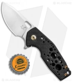 Fox Knives Vox Suru Flipper Knife Carbon Fiber Bronze Hardware (2.3" Satin M390) -Fox Knives Fox Knives Vox Suru Flipper CF Bronze Hardware Satin FX 526CF BHQ 86406 jr bottlecap