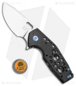 Fox Knives Vox Suru Frame Lock Knife Carbon Fiber/Blue Ti (2.3" Satin M390) -Fox Knives Fox Knives Vox Suru Frame Lock Knife Carbon Fiber Blue Ti Satin M390 BHQ 105748 kp bottlecap