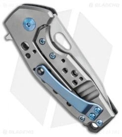 Fox Knives Vox Suru Frame Lock Knife Carbon Fiber/Blue Ti (2.3" Satin M390) -Fox Knives Fox Knives Vox Suru Frame Lock Knife Carbon Fiber Blue Ti Satin M390 BHQ 105748 kp side 2