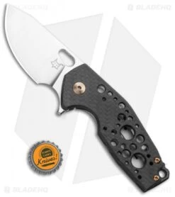 Fox Knives Vox Suru Frame Lock Knife Carbon Fiber/Bronze Ti (2.3" Satin M390) -Fox Knives Fox Knives Vox Suru Frame Lock Knife Carbon Fiber Bronze Ti Satin M390 BHQ 105747 kp bottlecap jr