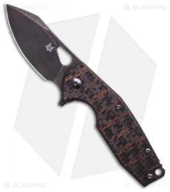 Fox Knives Vox Yaru Frame Lock Knife Snakeskin CF (2.9" Black SW)