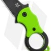 Fox Knives Mini-TA Liner Lock Karambit Knife Green (1" Black) FX-536GB