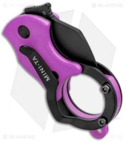 Fox Knives Mini-TA Liner Lock Karambit Knife Purple (1" Black) FX-536OD -Fox Knives Fox Mini TA Pink Purple Black FX 536PB BHQ 95726 jr side