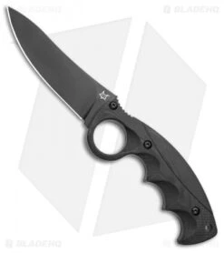 Fox Knives Russ Kommer Alaska Hunter Fixed Blade Knife Black G-10 (4.25" Black)