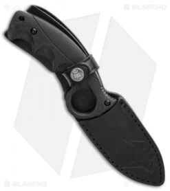Fox Knives Russ Kommer Alaska Hunter Fixed Blade Knife Black G-10 (4.25" Black) -Fox Knives Fox Russ Kommer Alaska Fixed Blade FX 621 B BHQ 114129 LS Sheath