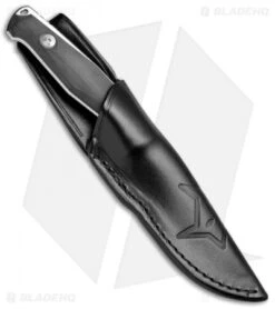 Fox Knives TUR Fixed Blade Knife Black G-10 (4.5" Satin) 02FX097 -Fox Knives Fox Tur Fixed 02FX097 BHQ 69844 jr sheath