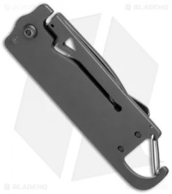 BlackFox Bulldog Frame Lock Folding Knife (2" Gray) BF-95 -Fox Knives black fox knives bf 95 side cm