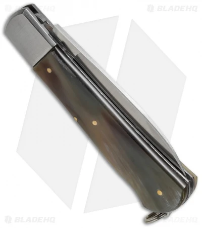 Fox Knives Cow Horn Lockback Hunting Knife (3.5" Satin) 210CR 2 Fox Knives Cow Horn Lockback Hunting Knife (3.5" Satin) 210CR - Image 2