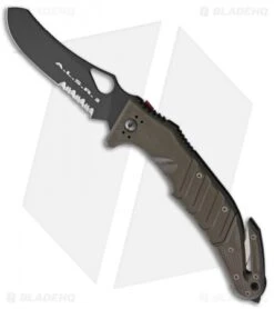 Fox Knives A.L.S.R. Liner Lock Knife Brown FRN (3.9" Black Serr) FX-447 COD