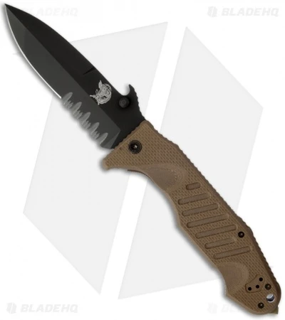 Fox Knives Col Moschin Delta Spec Ops Knife (4.25" Black Serr) FX-SOK09CM01E 1 Fox Knives Col Moschin Delta Spec Ops Knife (4.25" Black Serr) FX-SOK09CM01E