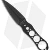 Fox Knives U.T.K. Undercover Dagger Tactical Throwing Knife (4" Black Plain)
