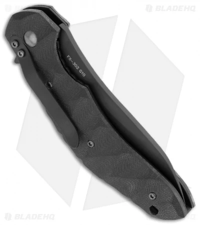 Fox Knives Jens Anso Flipper Folding Knife Black G10 (3.54" Plain) FX-302G10 2 Fox Knives Jens Anso Flipper Folding Knife Black G10 (3.54" Plain) FX-302G10 - Image 2