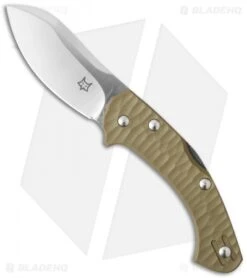 Fox Knives Anso Zero Lockback Knife Olive FRN (2.75" Satin) FX-305G
