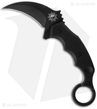 Fox Knives Kuku Hanuman Fighting Karambit Fixed Blade Knife (3" Black) 636T 1 Fox Knives Kuku Hanuman Fighting Karambit Fixed Blade Knife (3" Black) 636T