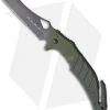 Fox Knives A.L.S.R. Liner Lock Knife OD Green Aluminum (3.9" Black Serr)