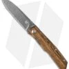 Fox Knives Terzuola Folder Knife Bocote Wood (3.25" Damascus) FX-525DB
