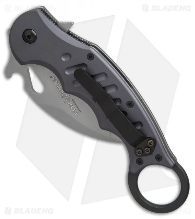 Fox Knives Karambit Folder Knife Gray Aluminum (3.2" Bead Blast) 478 3 Fox Knives Karambit Folder Knife Gray Aluminum (3.2" Bead Blast) 478 - Image 3