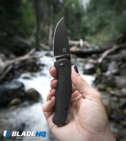 Fox Knives TUR Liner Lock Knife Carbon Fiber (2.8" Black) FX-528 B -Fox Knives fox knives tur blk cf BHQ 70975 dl