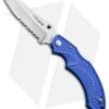 Fox Knives USA Vitale Lock Back Knife Blue FRN (3.5" Satin Serr)