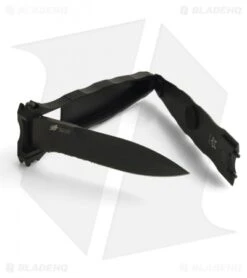 Fox Knives Sami Stinner Dobolock Knife (4.13" Black Serr) FX-301 -Fox Knives fox po knife dobolock fx 301 detail