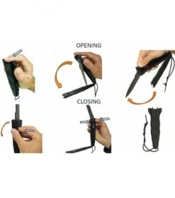 Fox Knives Sami Stinner Dobolock Knife (4.13" Black Serr) FX-301 -Fox Knives fox po knife dobolock fx 301 ref