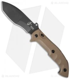 Fox Knives Tracker "Meskwaki" Folding Knife Brown G-10 (5.5" Black) FX-501